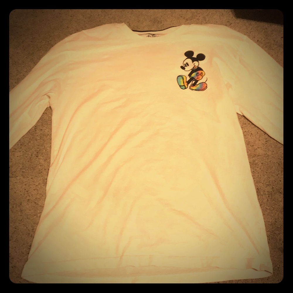 White Mickey Mouse shirt
